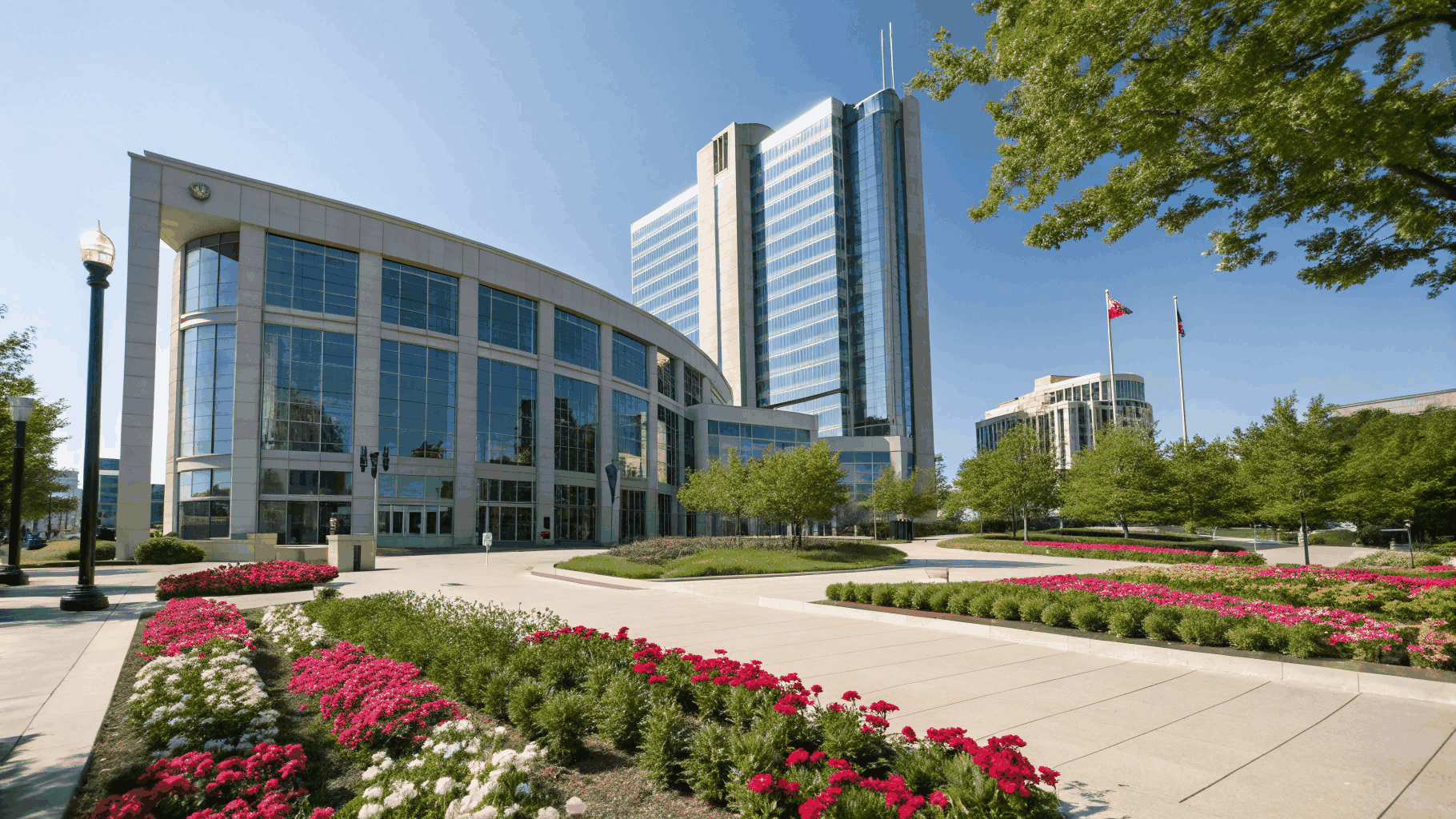 Architectural rendering of the 1988 city expansion